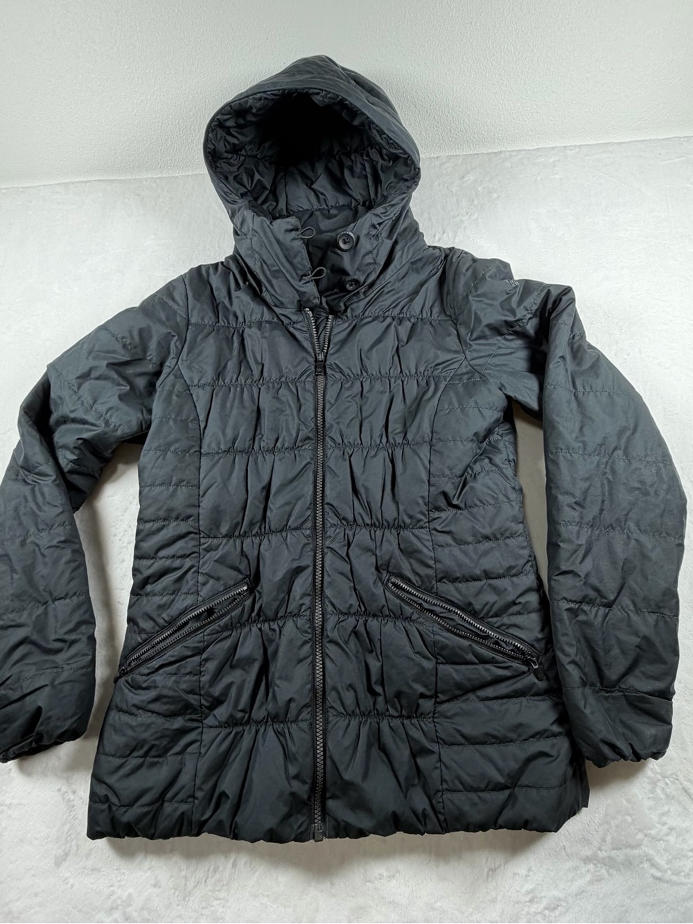 Columbia Black Hooded Quilted Women's Jacket
